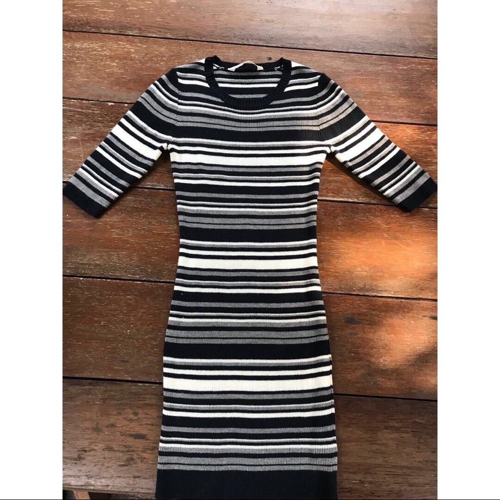 Bluenotes Striped Vintage Sweater Dress Medium